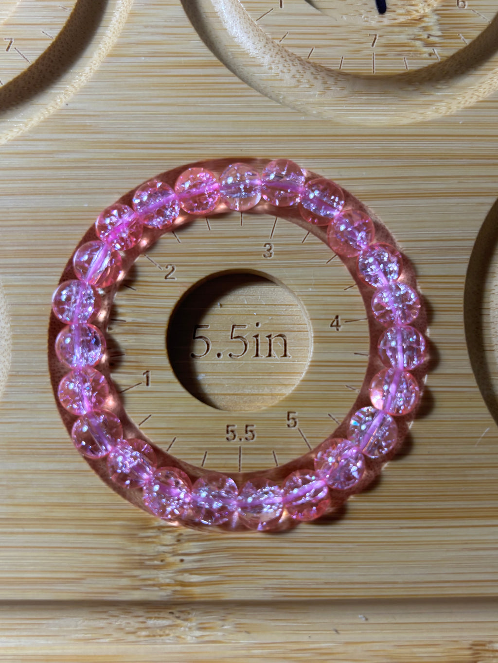Round glass beaded bracelets