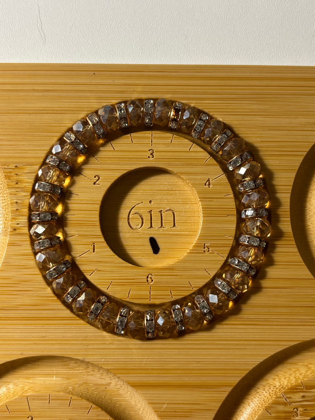 Crystal beaded spacer bracelets