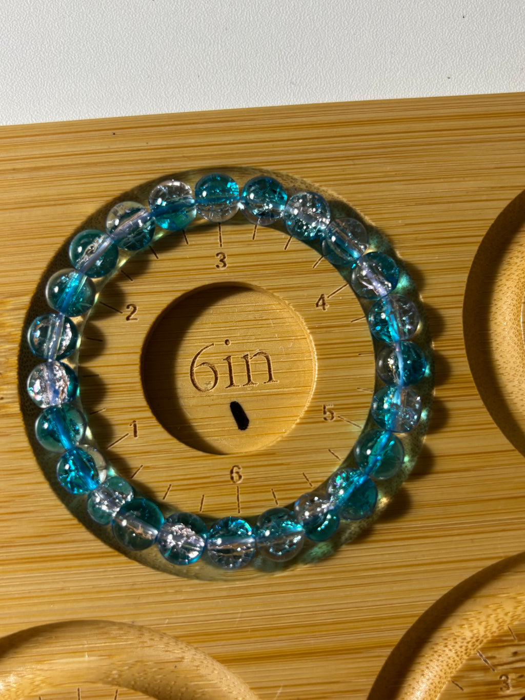 Round glass beaded bracelets