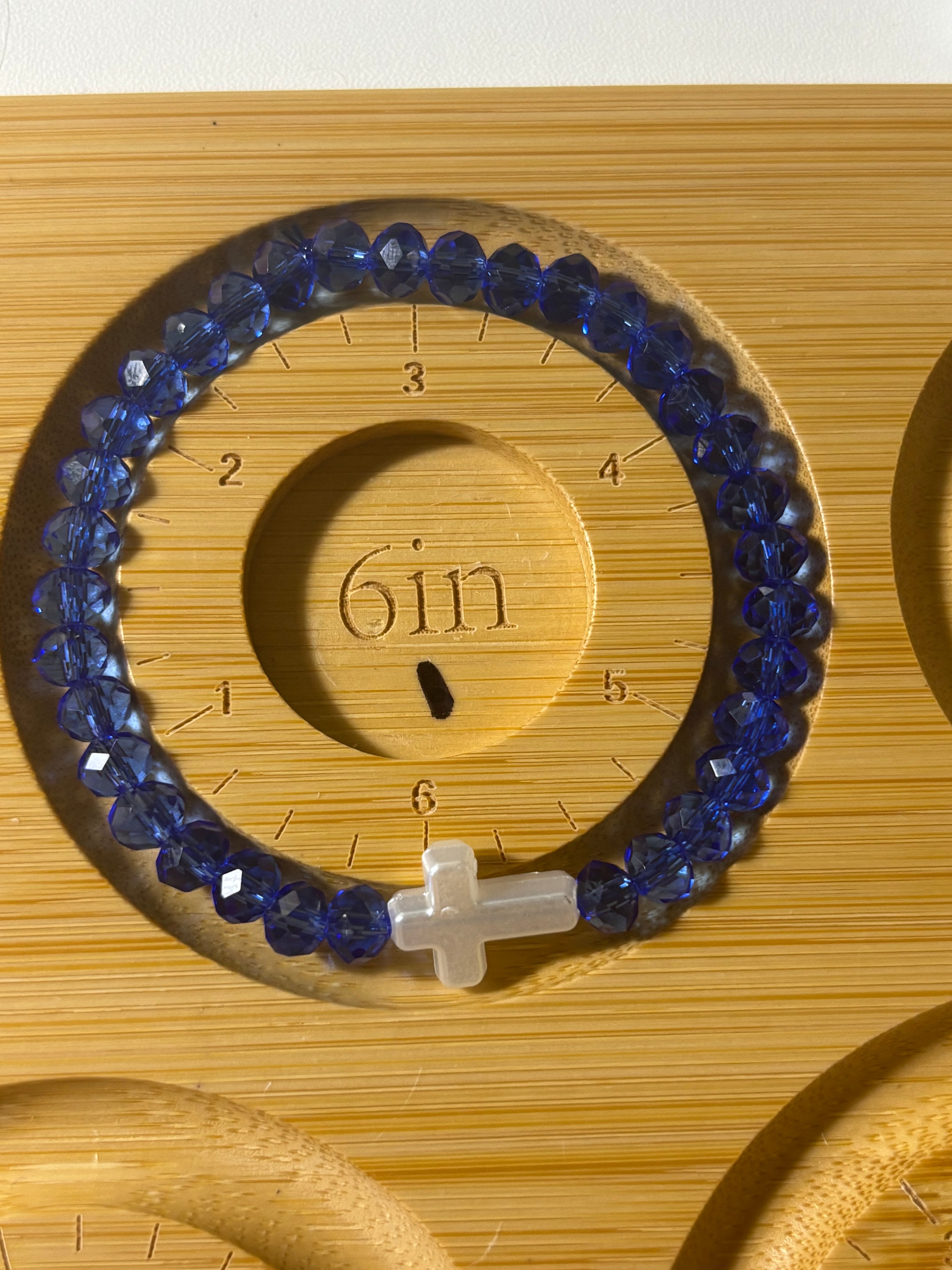 Cross crystal beaded bracelets