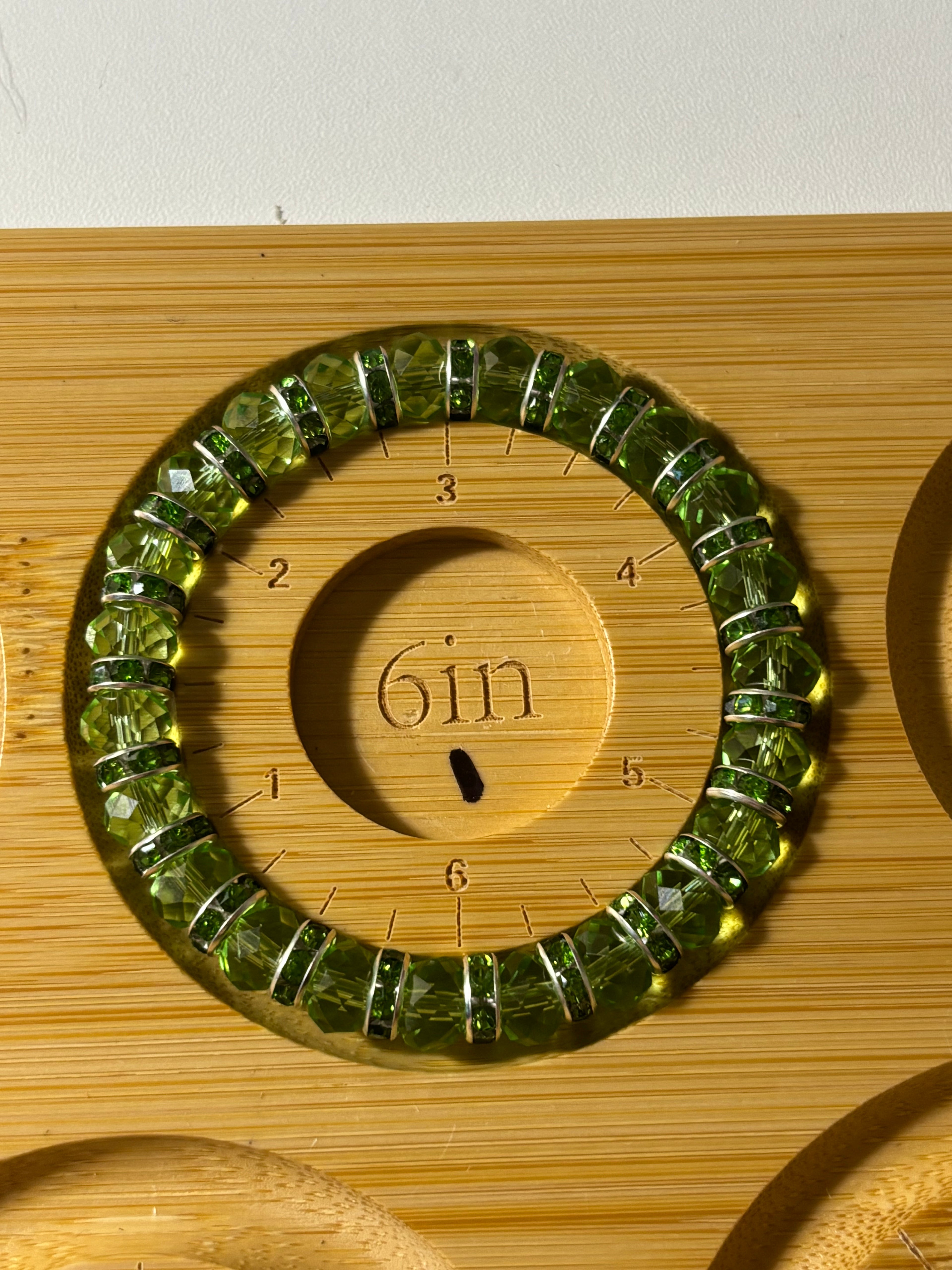 Crystal beaded spacer bracelets