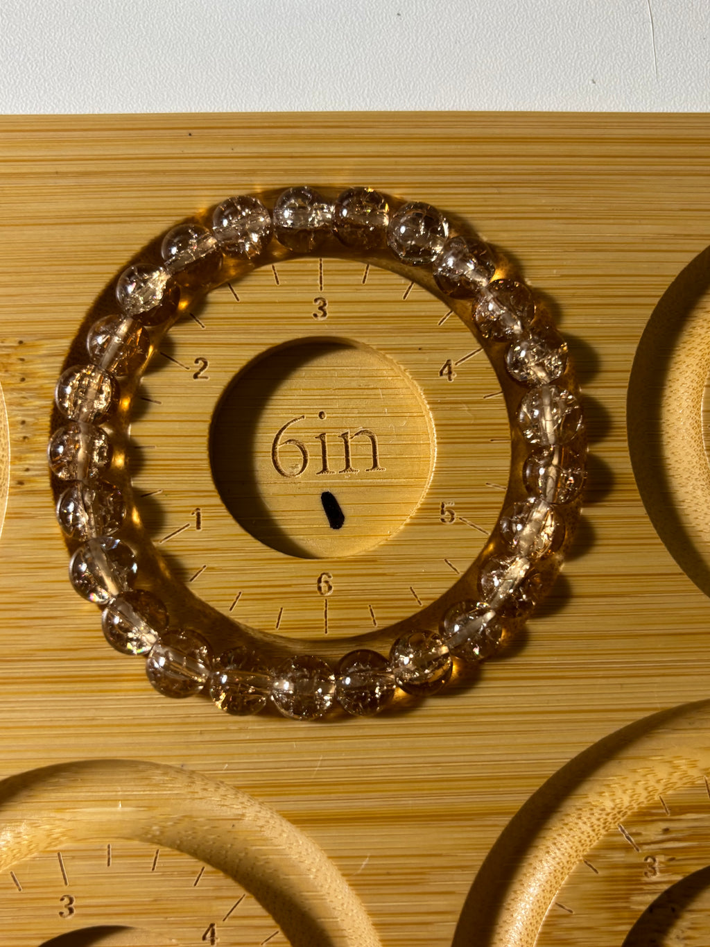 Round glass beaded bracelets