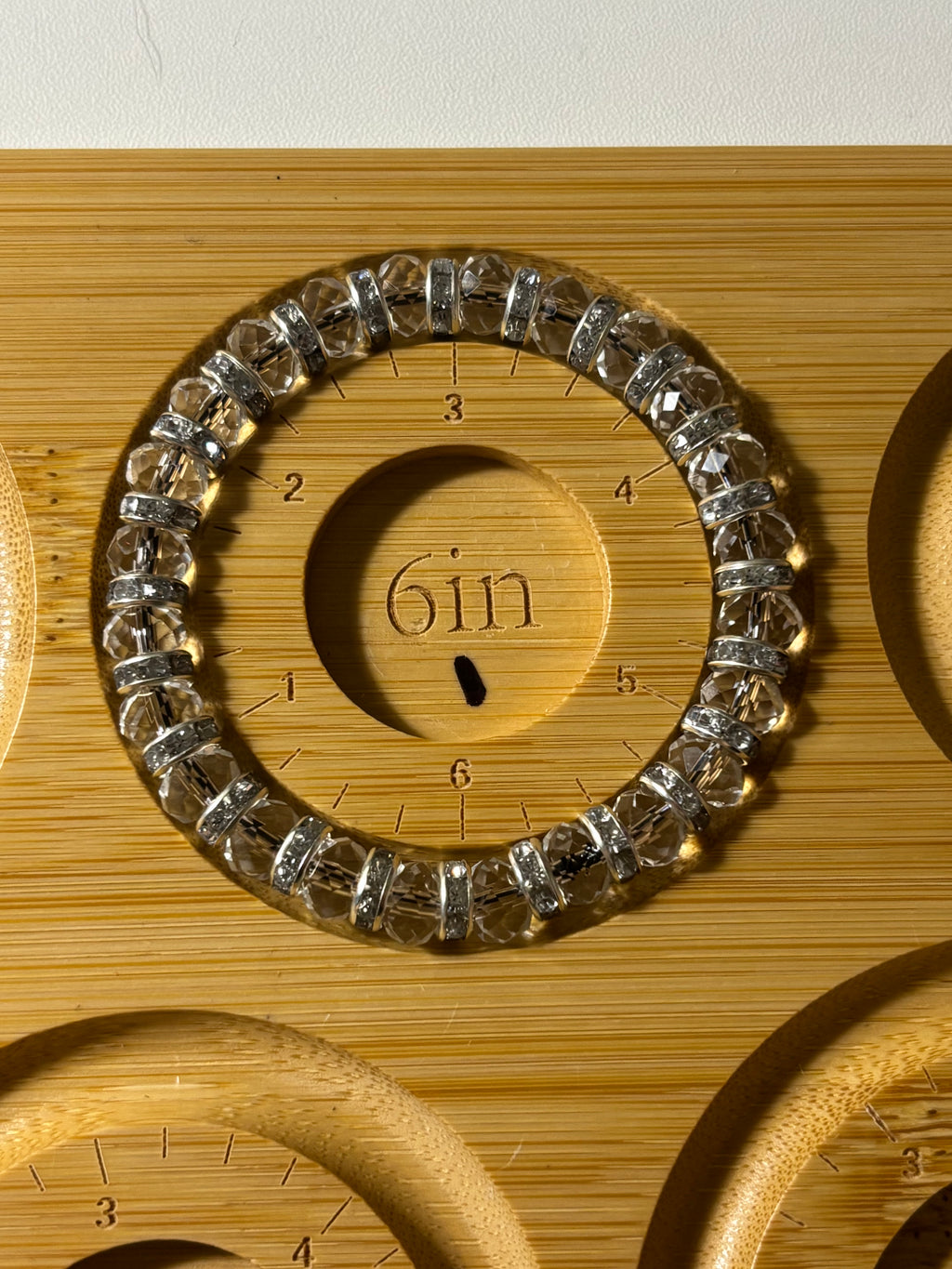 Crystal beaded spacer bracelets
