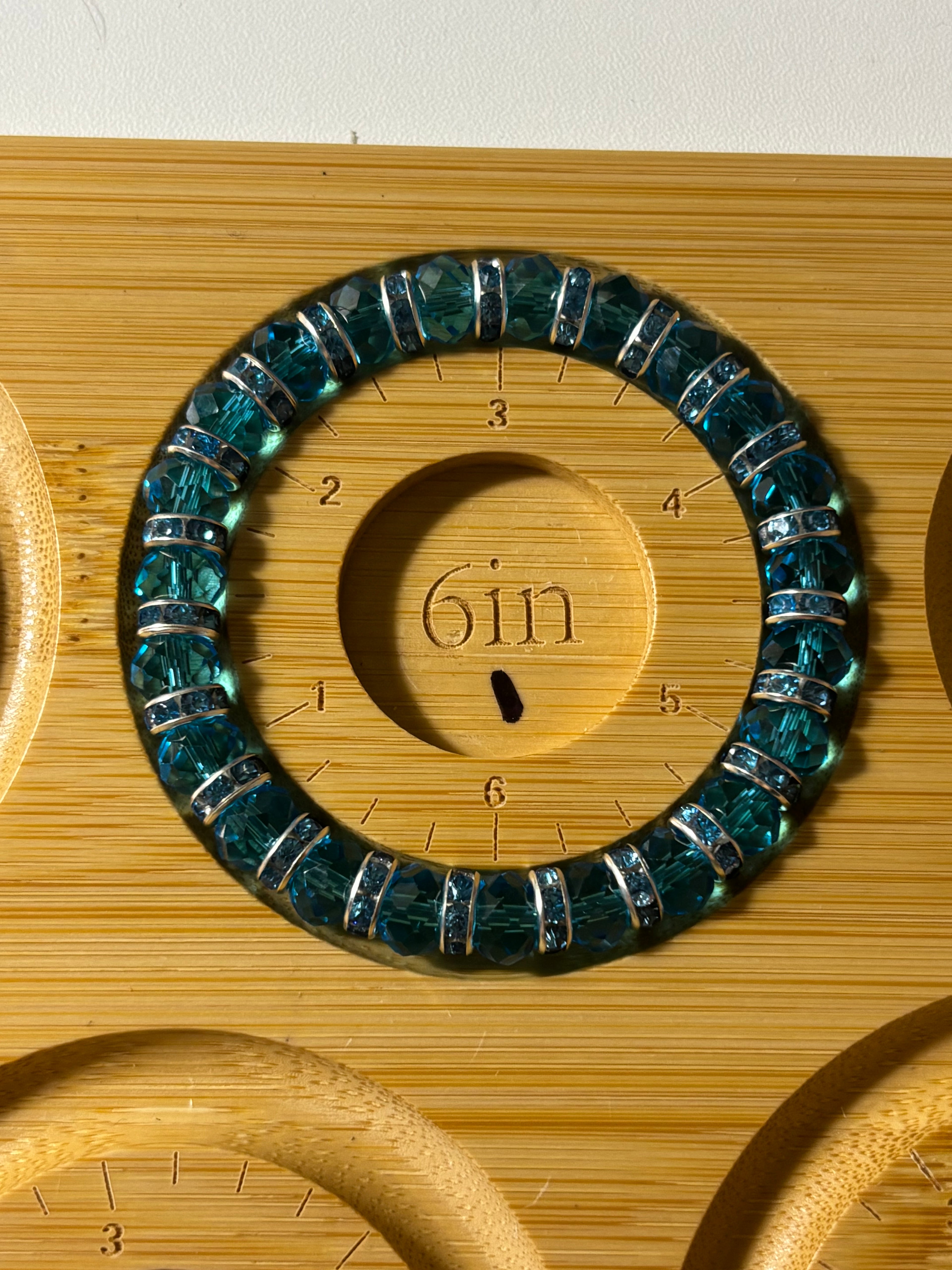 Crystal beaded spacer bracelets
