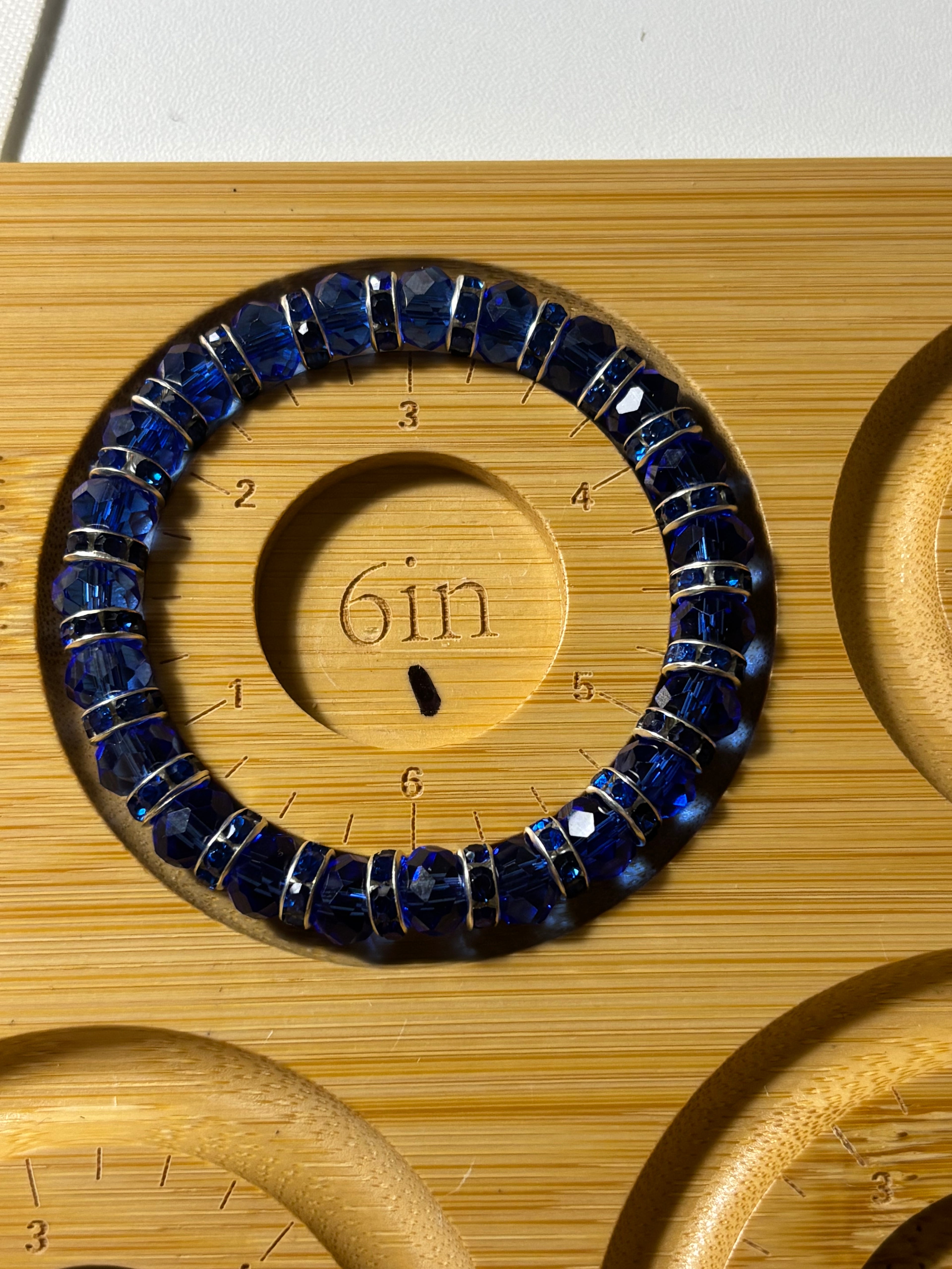 Crystal beaded spacer bracelets